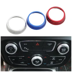 Car Air Conditioner Knob Switch Button Trim Cover Ring for Jeep Compass 2017 2018 2019 for Automatic AC Accessories