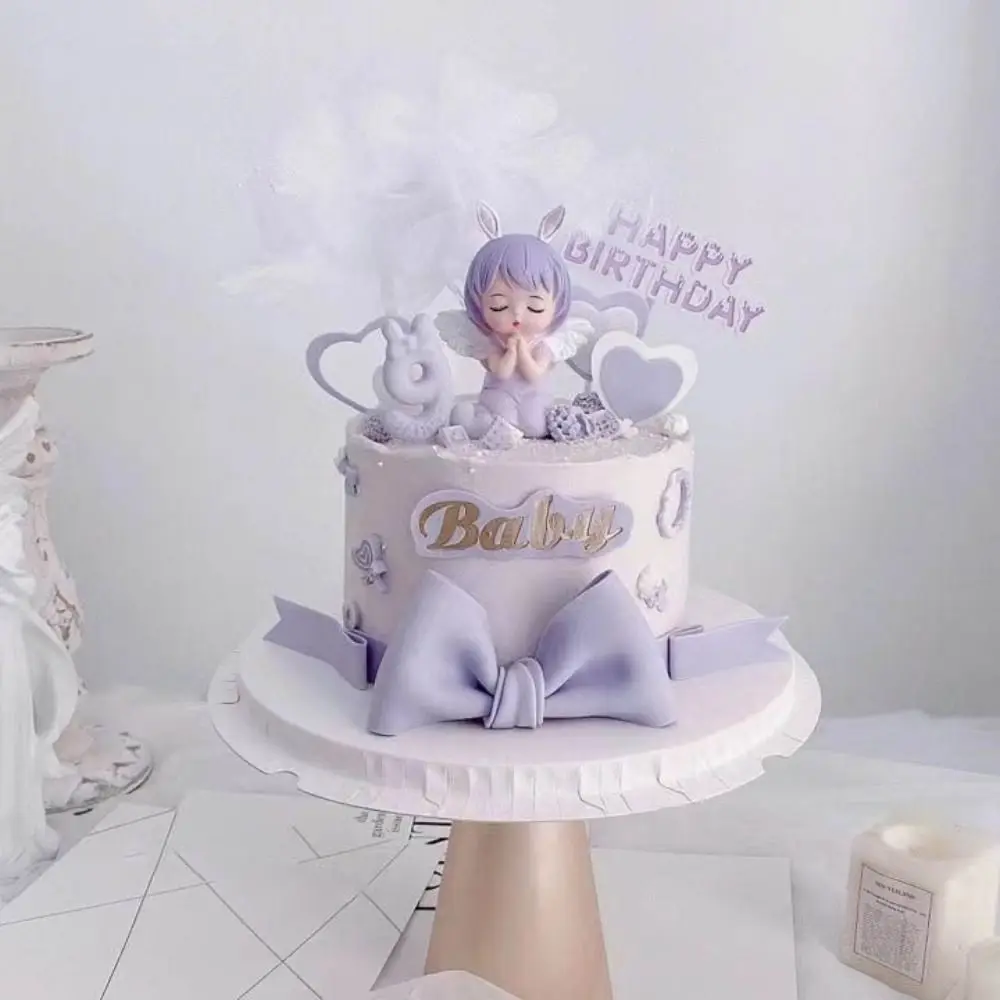 Mode PVC Anime Figuur Cake Topper DIY Meisje Taart Versieren Kleurrijke Taart Decoreren Benodigdheden Angel Cake Topper Thuis