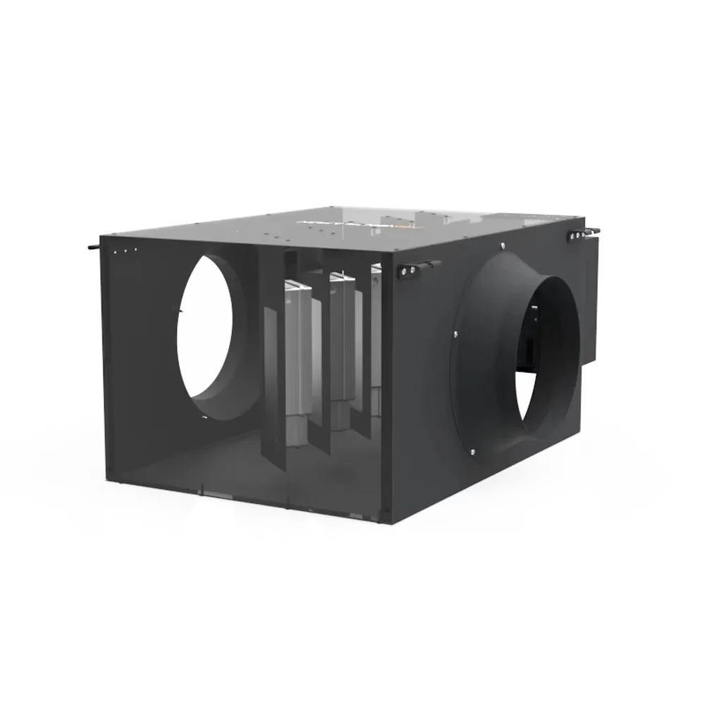 100mm 4 Inch PTC Duct Air Heater 1KW-5KW 220V Electric Heating Box for HVAC Ventilation System