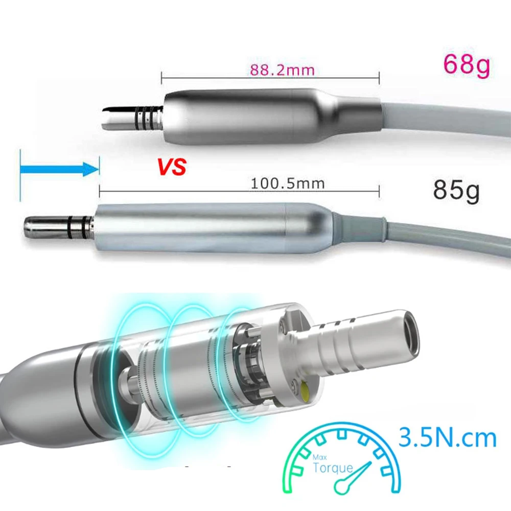 COXO YUSENDENT C-Puma dentystyczny silnik elektryczny profesjonalny bezszczotkowy mikrosilnik LED 3.5N.cm 120w przenośny sprzęt dentystyczny