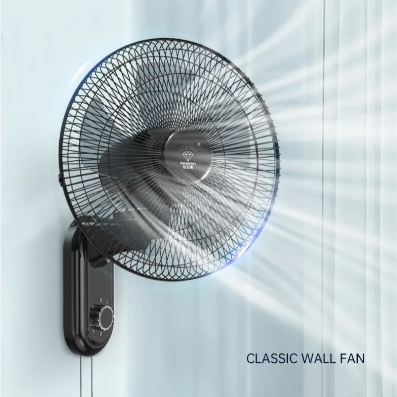 Wall-mounted electric fans, household quiet wall fans, commercial restaurant wall-mounted industrial fans, high-power wall fans.