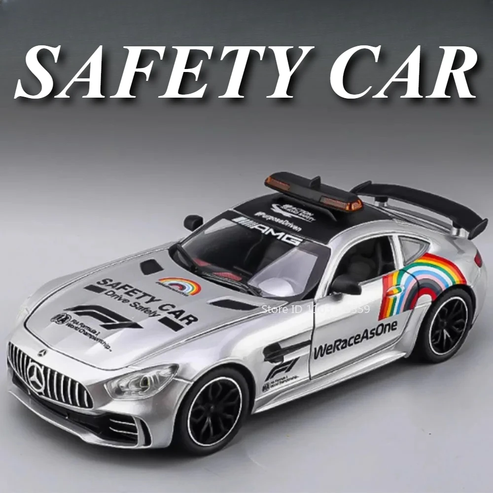 1:24 GTR Sportwagen Model Speelgoed Legering Diecast EEN Supercars Geluid Licht Trek Deuren Geopend Racing Voertuigen voor Jongens Geschenken