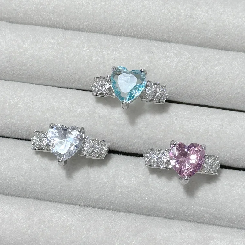 

Кольцо для любви в стиле MDL JMoissani.e, позолоченное кольцо jitterbug live pop с розовым цирконием и высокоуглеродистым бриллиантом, индексное кольцо