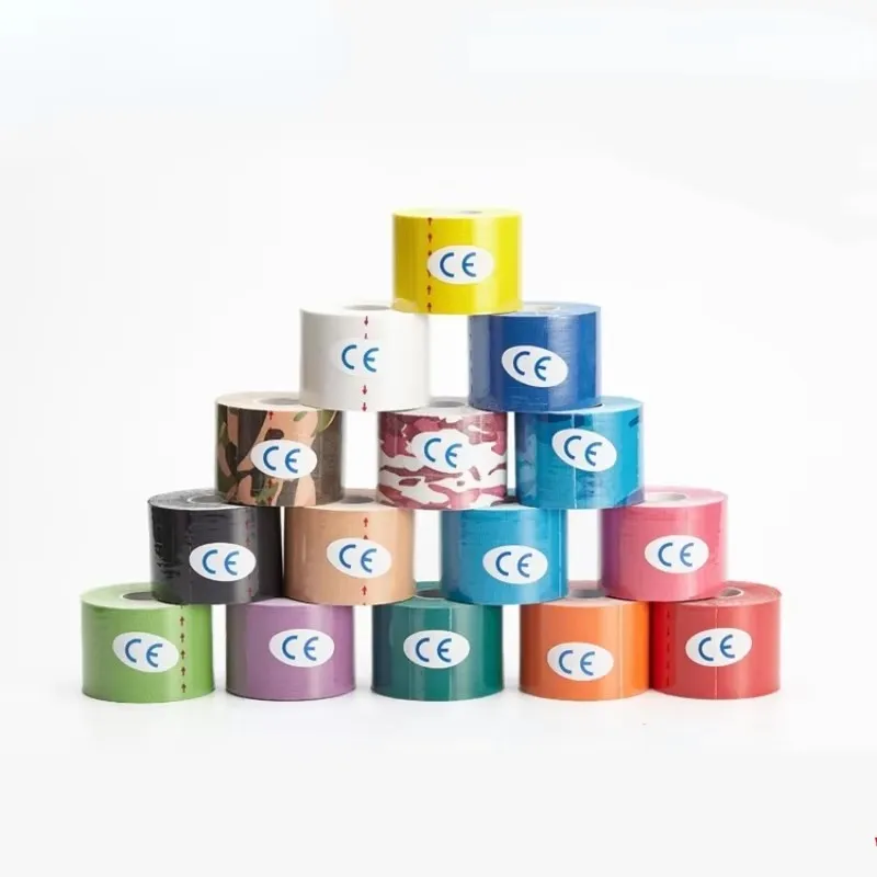1/4Pcs Tapes Kinesio Elastic Bandage Knee Pads Tapes Kinesiology Support Pads Locking Sports Self-Adhesive Bandage