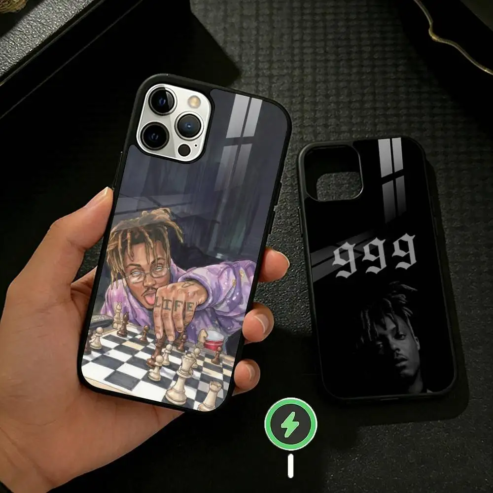 

999 J-Juice W-WRLD Phone Case For iPhone 17/16/15/14/13/12/Plus/Pro/Max for Magnetic Wireless Charging