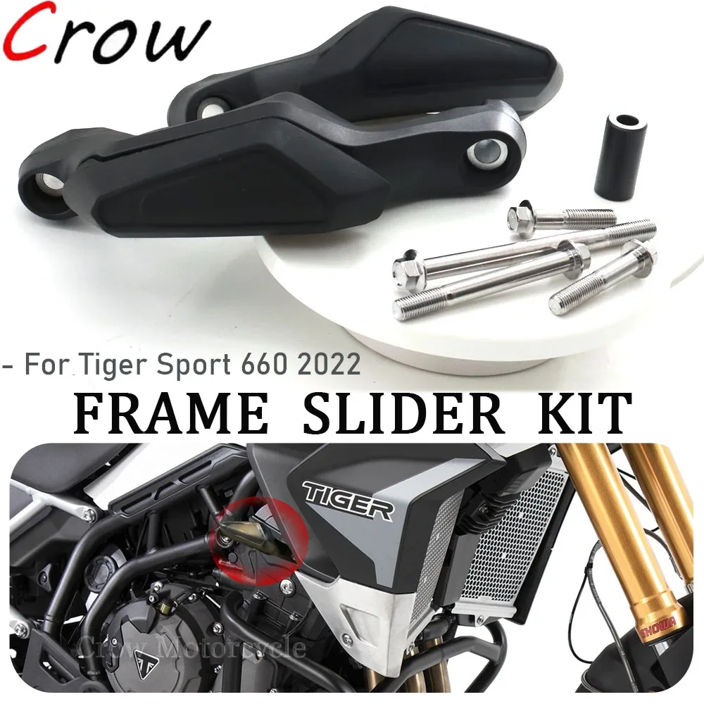 

For Tiger Sport 660 Sport660 2022 Motorcycle Engine Guard Anti Crash Frame Slider Fall Protection Falling Crash Protector Cover