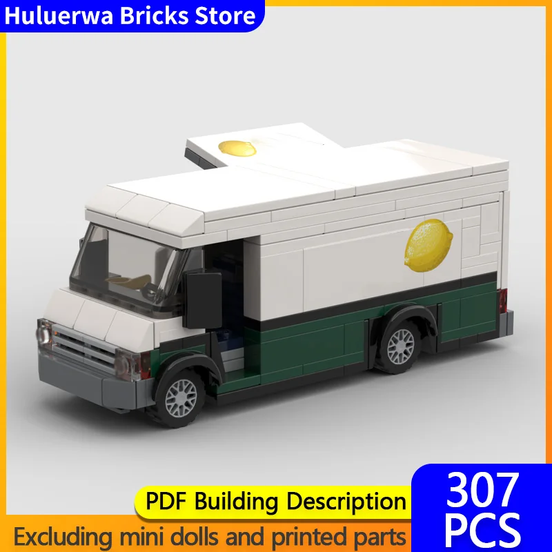 

Модель городской автомобиль MOC, строительные кирпичи, замороженный лимонад, грузовик с едой, модульная технология, детские праздничные подарки, сборные игрушки, костюм