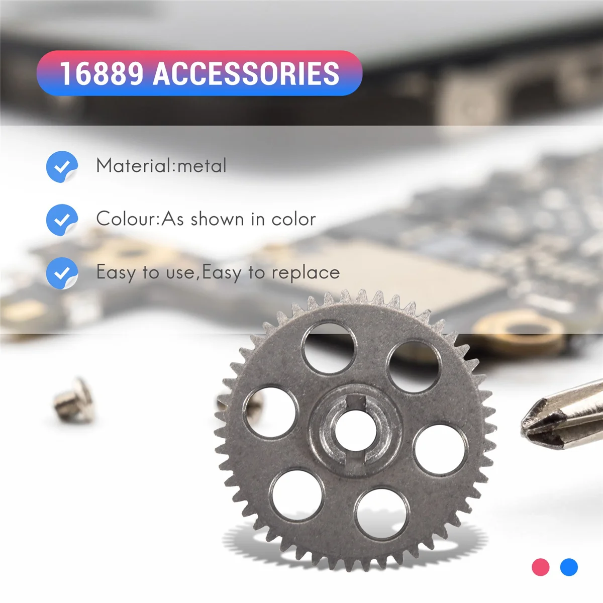 

W0T-juMetal Spur Gear for HBX 16889 16889A 16890 16890A SG 1601 SG 1602 SG1601 SG1602 RC Car Parts