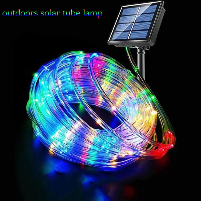 Led Solar String Light 8 Modi Solar Lights Outdoor Waterdichte Kerst Bruiloft Decoratie Fee Tuin Slinger Party Lamp Camp