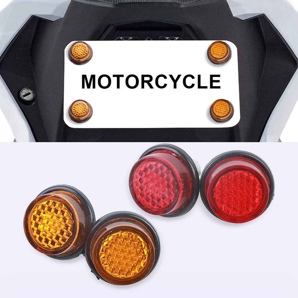 

Universal License Plate Screw Accessories For Voge DS525X 625DSX 650DSX SR4 Max SR250GT 900DSX Motorcycle Number Plate Reflector