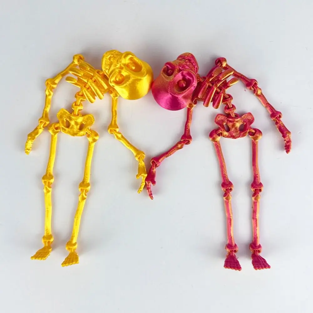 

Movable Skeleton Rack Refrigerator Sticker Funny Exquisite Skull Magnetic Sticker Decoration Personality Refrigerator Magnets