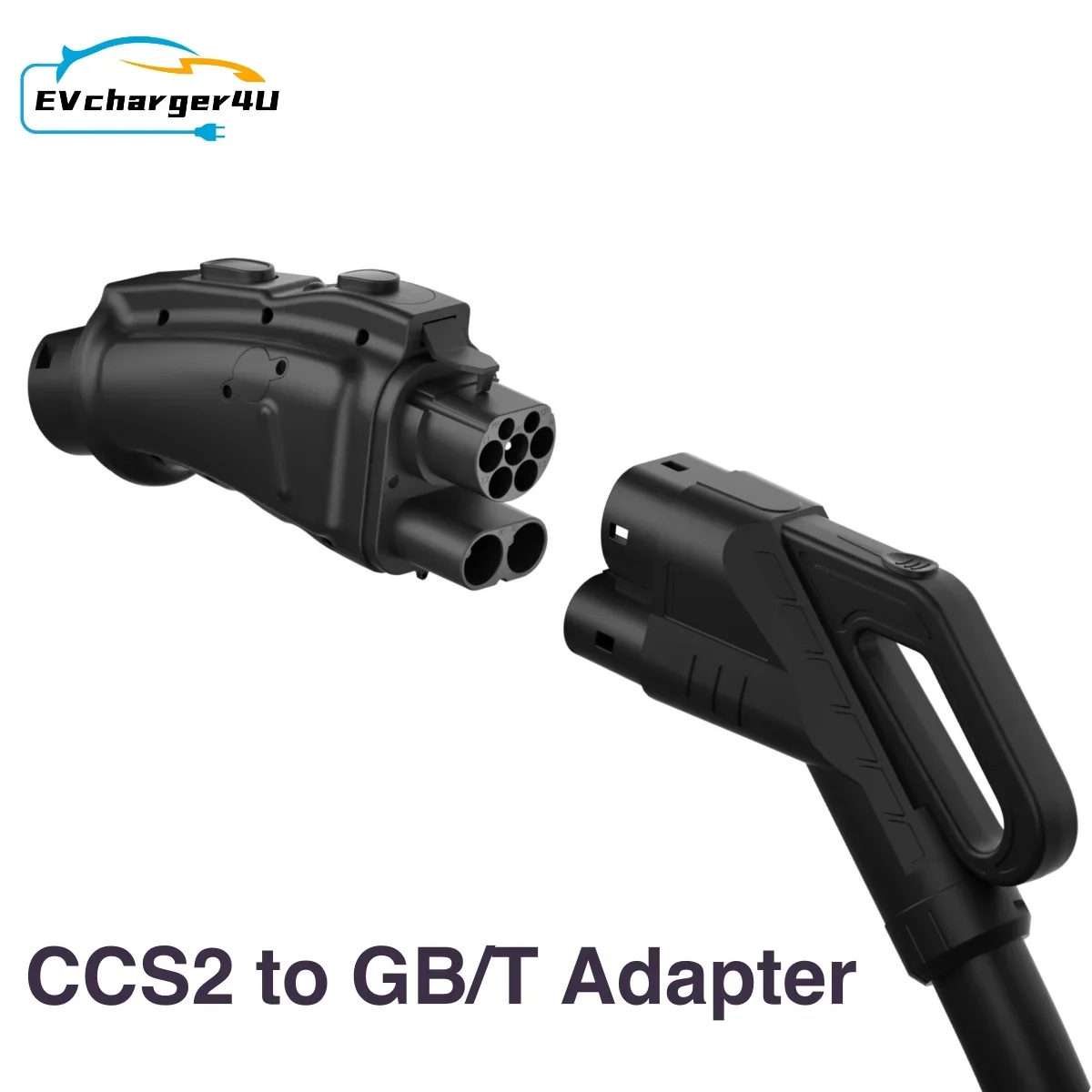 EVcharger4U CCS2 a GB/T EV Adaptador convertidor DC 250A 1000V 250KW CCS Combo 2 a GBT Adaptador de carga de vehículo eléctrico