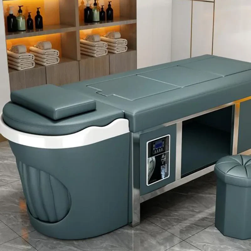 Cosmetologist Massage Premium Shaving Shampoo Chair Head Spa Bed Hairdressing Bowl Luxury Salon Cama Champú Rendy Furniture