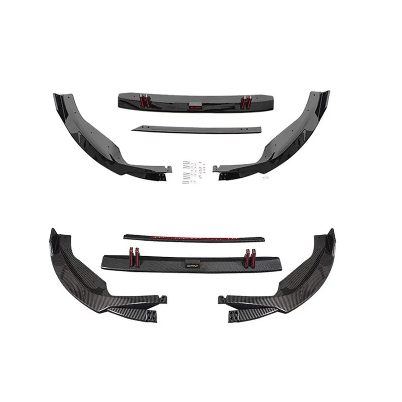 Auto Parts Car Front Bumper Lip For Audi A5 S Line 2021 2022 3-Piece Type Front Splitter Spoiler Lip Wind Knife