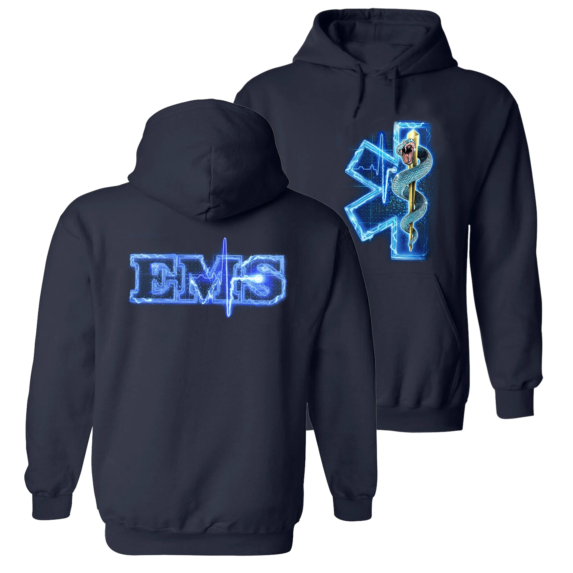 

Novel Star of Life Symbol EMS Medical Paramedic Unisex Pullover Hoodie 100% Cotton Comfortable Casual Mens Sweatshirt Streetwear