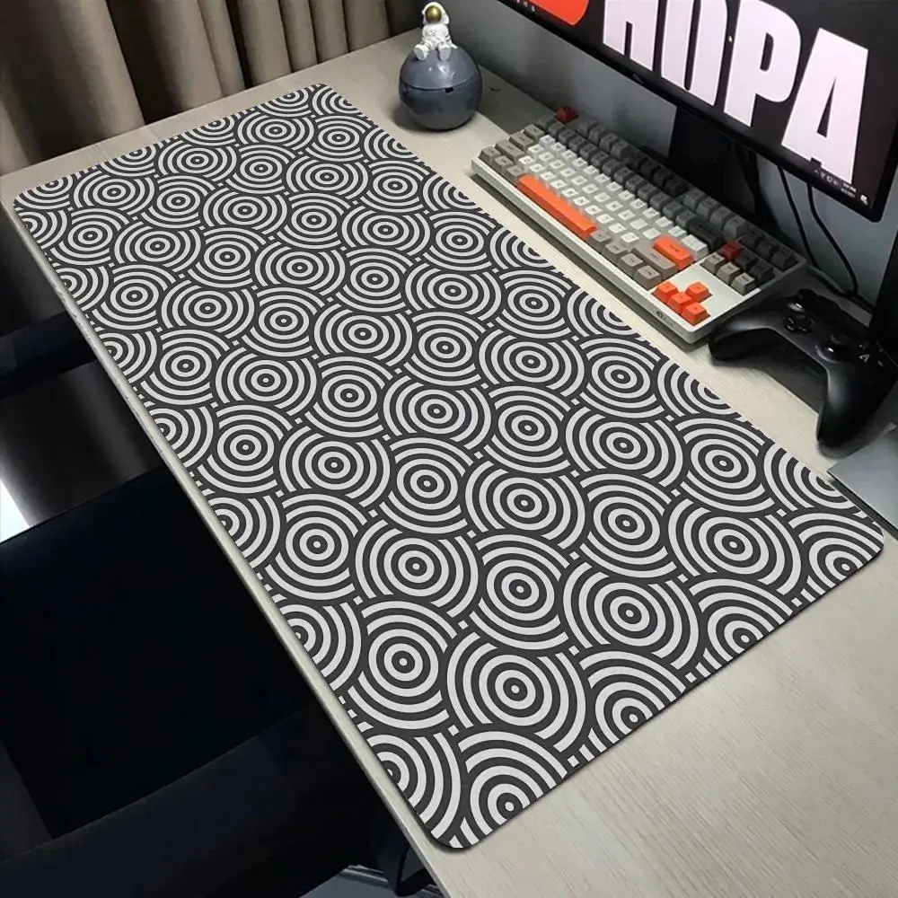 

Коврик для мыши Wave Fluid Art, большой коврик для компьютерной офисной игровой настольной коврик XXL, резиновые противоскользящие коврики для игровой клавиатуры, длинные настольные коврики