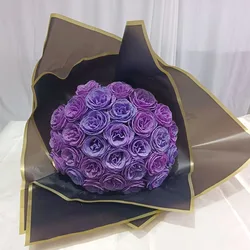 30pcs 7cm Valentine Rose head Glitter DIY Bouquet artificial flower roses head stem with package paper f wife mother girl friend