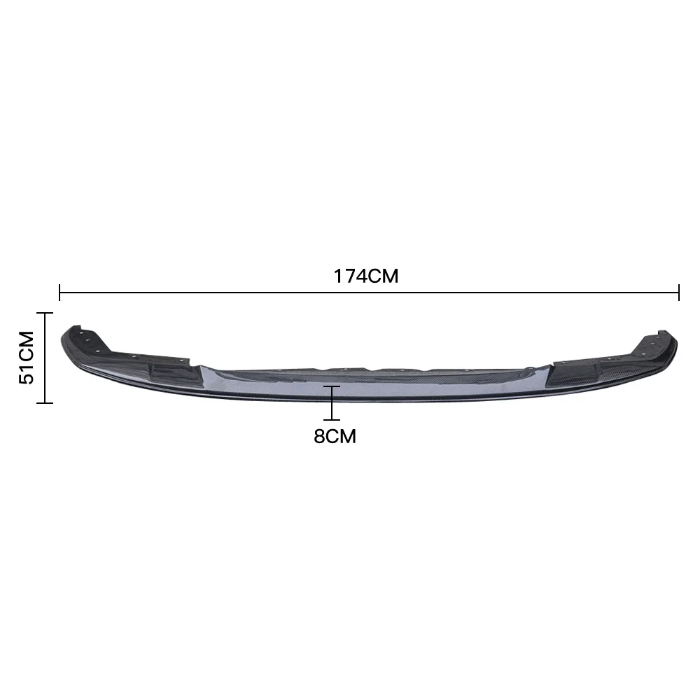 For BMW 3 Series G20 G21 M-Tech Carbon Fiber Front Lip Bumper Spoiler Splitter Auto Tuning