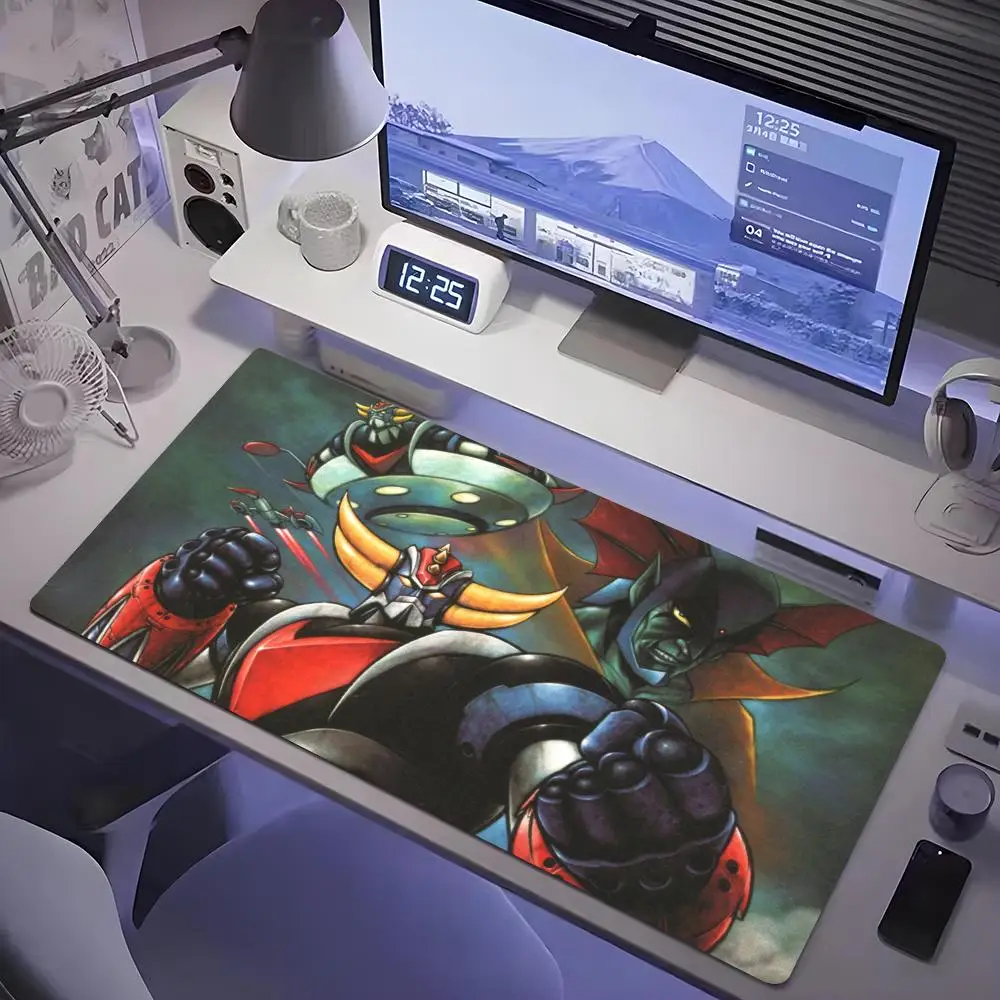 UFO Robot Grendizer Goldorak Mouse Pad Tablet mouse Pad Laptop xl desktop mate, cute Rainbow Gaming keyboard pad, Player, 90x40