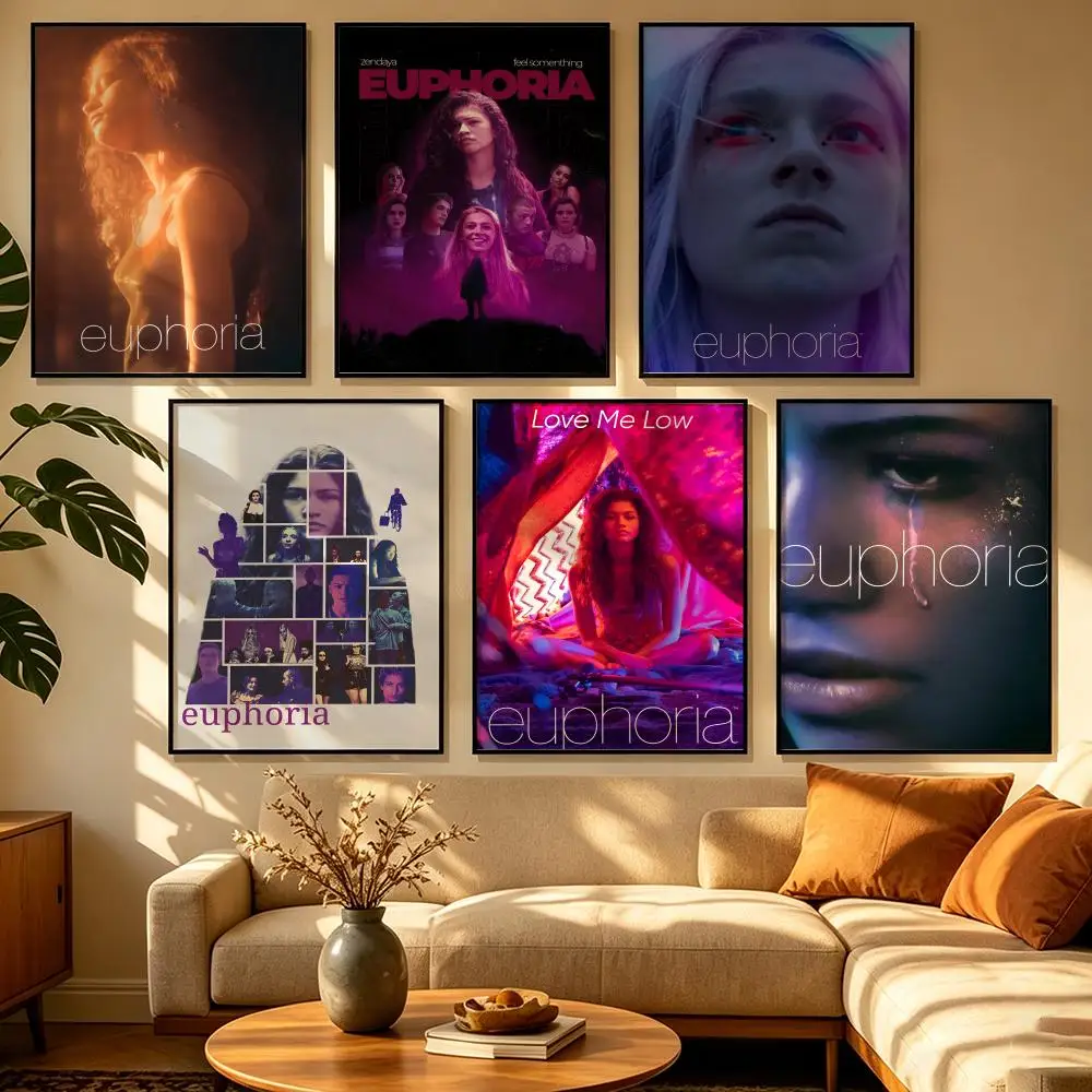 Affiche murale de la série E-Euphoria, affiche artistique pour salon, chambre à coucher, salle à manger, bureau à domicile, salle d'étude