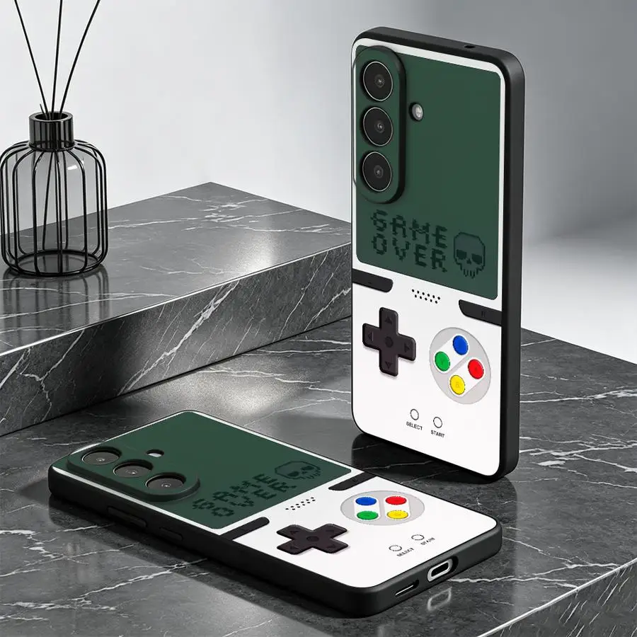 Pixel Skull Game Phone Cover Case for Samsung Galaxy A57 A37 A52 A36 A15 A06 A73 A51 A23 A55 A05 A53 A17 A25 A16 A50 A13 A41 A70