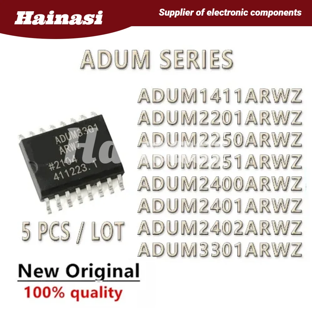 

(5pcs)100%quality ADUM1411ARWZ 2201ARWZ 2250ARWZ 2251ARWZ 2400ARWZ 2401ARWZ 2402ARWZ 3301ARWZ IC Chip SOP-16