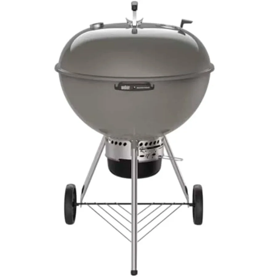 

Outdoor charcoal grill, porcelain-enameled steel, smoke gray 26-inch Master-Touch with tuck-away lid holder and One-Touch clean