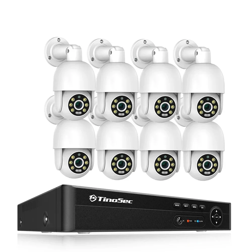 8Mp Poe  Set 8 Ch Auto Human Tracking Colorful Night Vision Cctv 4K 8Ch Poe Security  System