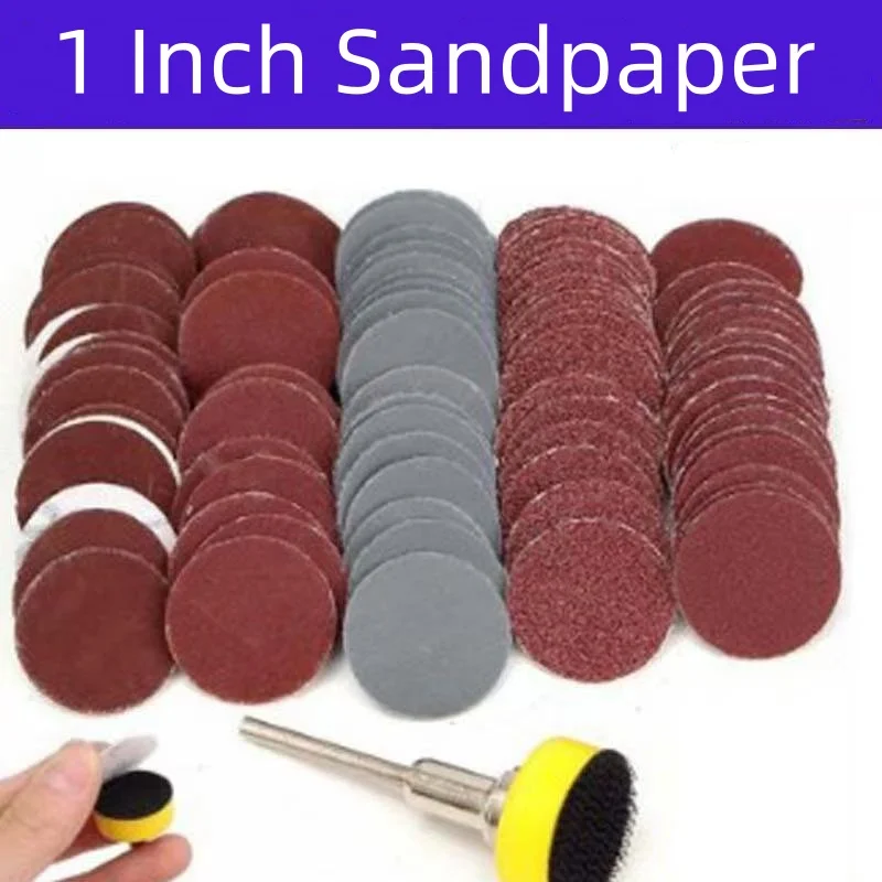 100PCS 25mm 1-Inch Sanding Disc Sanding Disc-Abrasive Paper 1-Inch Abrasive Polishing Pad for Dremel Tools