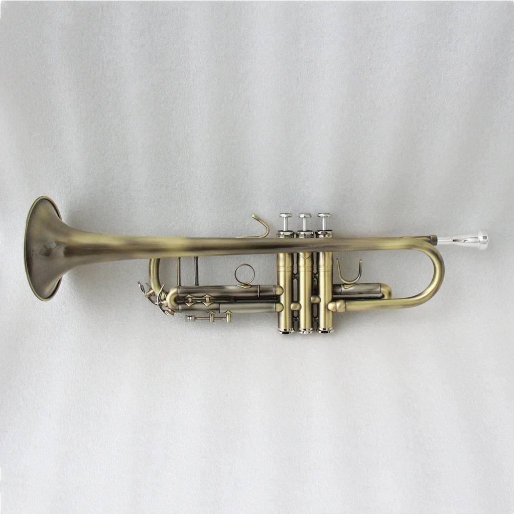 Trumpet Professional Good Quality Copy Famous Brand Trumpet Bach Style Antique Color Trumpet