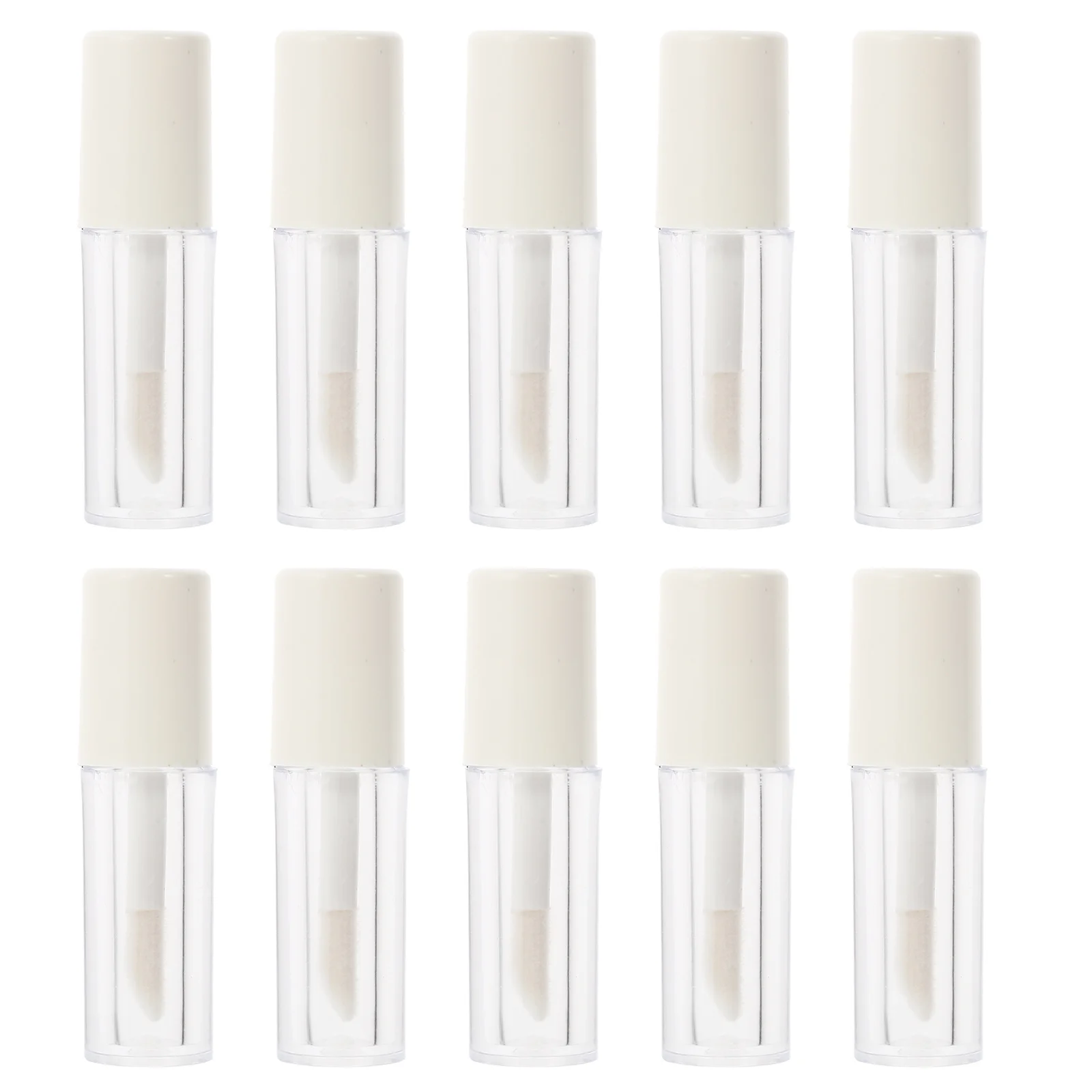 10 tubi vuoti per smalti per labbra, contenitori per rossetti fai da te alla moda, piccoli supporti per lucidalabbra a prova di perdite per campioni di trucco e condivisione