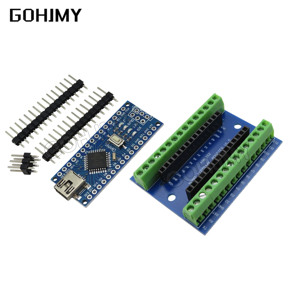NANO V3.0 3.0 Controller Terminal Adapter Expansion Board NANO IO Shield Simple Extension Plate For Arduino AVR ATMEGA328P