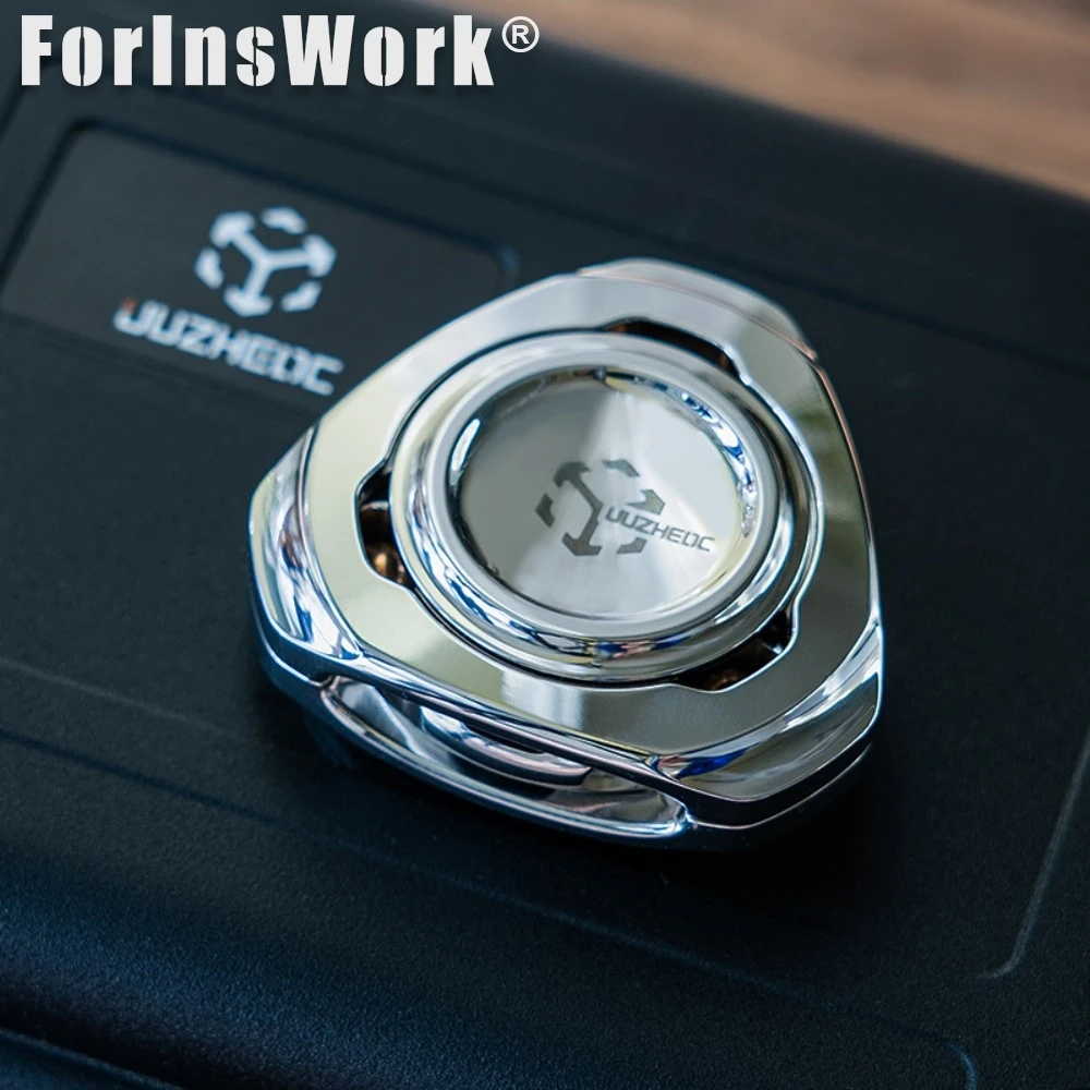 JUZHEDC Timascus Magnetic Linkage Fidget Spinner Magnetic Balls Fidget Anxiety Toys Desk Toys