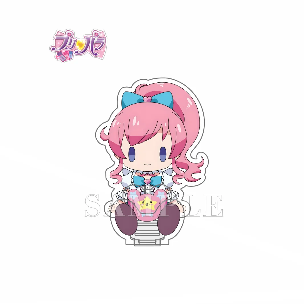 Anime PriPara Cute Sitting Pose Series 9CM Acrylic Stand Collectible Standee Desk Decor Gift for Anime Fans Keychain Gift