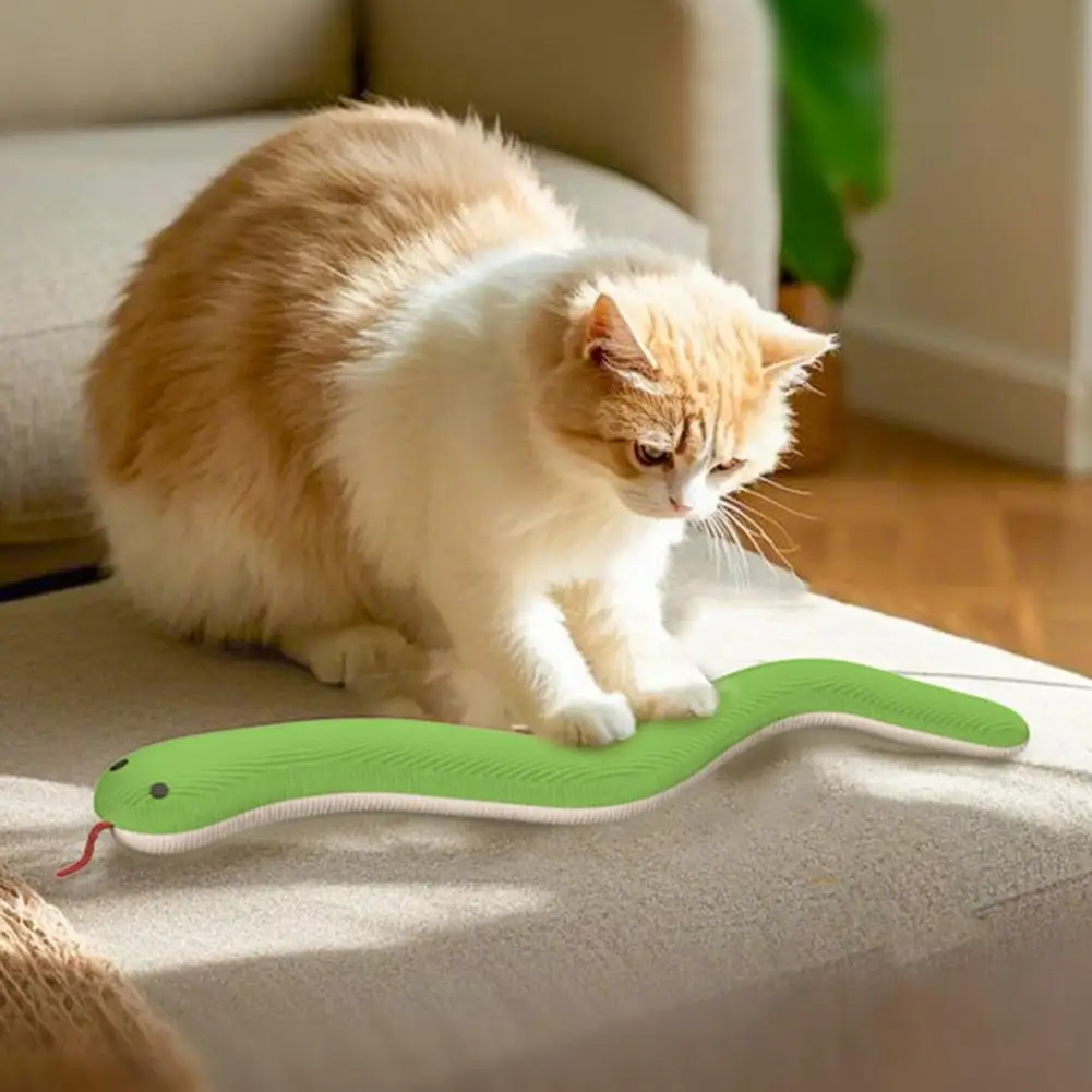 Cat Toy Cat Catnip Snake Toy Catnip Snake Toy for Cats Corduroy Kitten Kicker with Crinkle Paper Indoor Chew Exercise