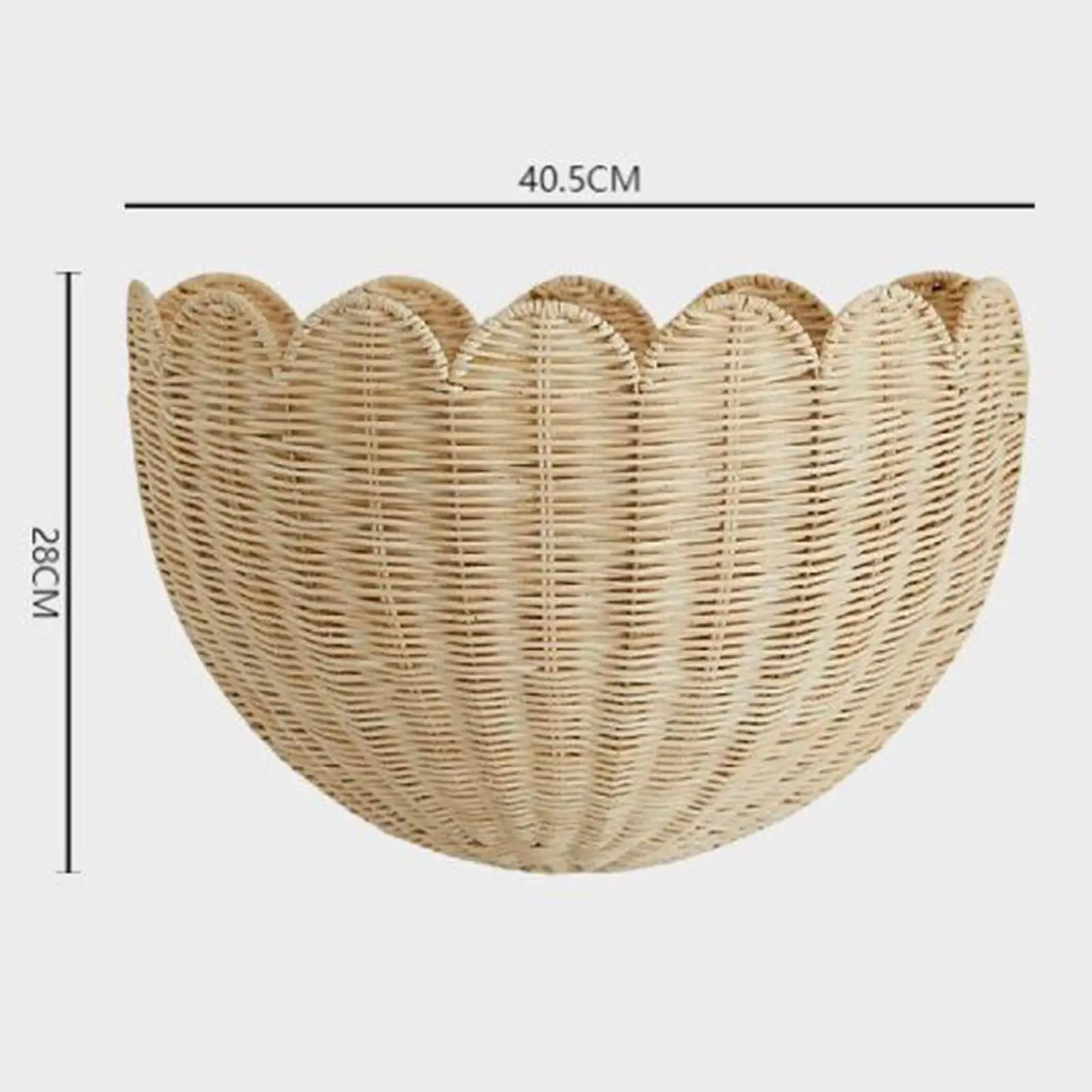 

Woven Wall Hanging Basket Storage Container Decorative Planter Organizer for Home Kitchen Bathroom and Entryway