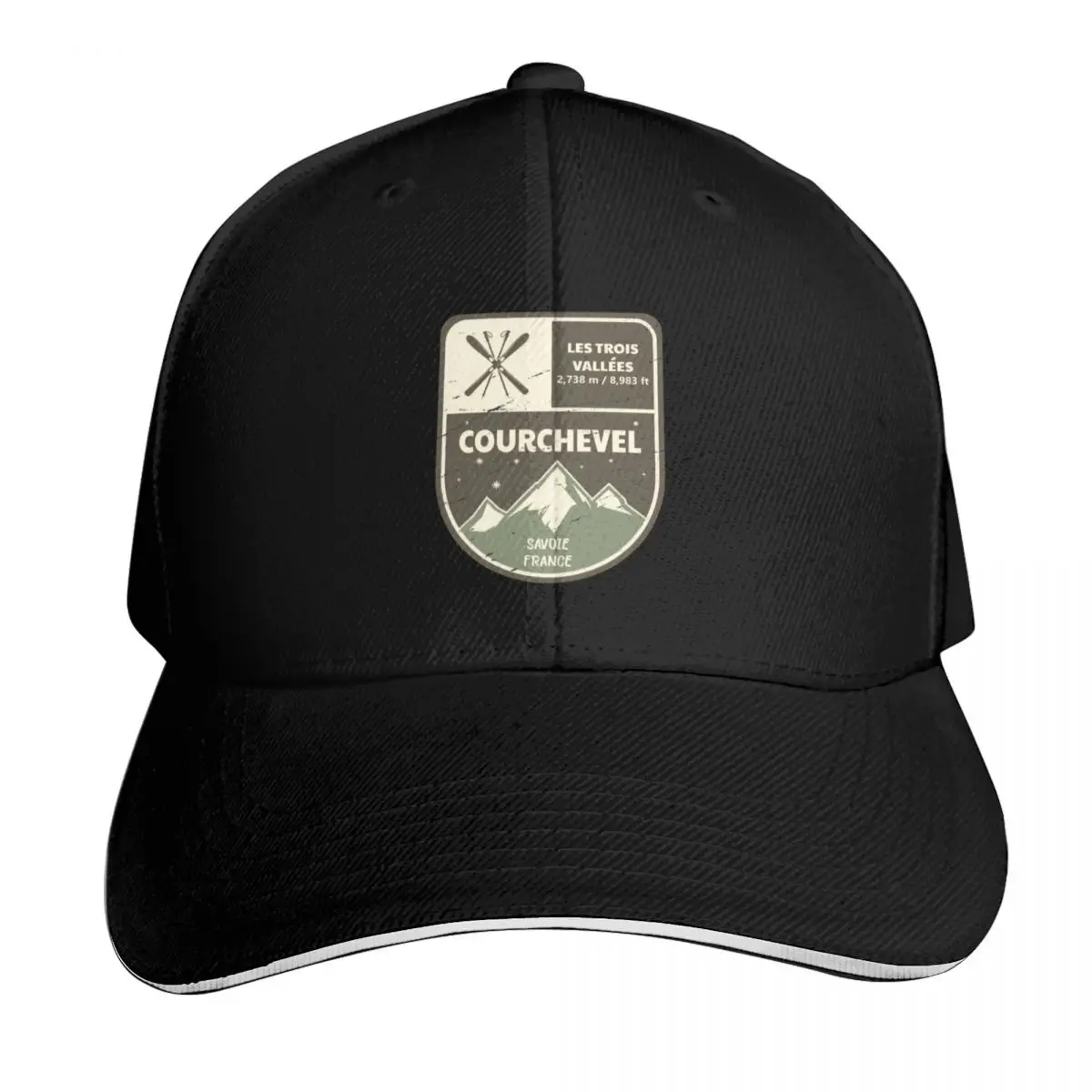 Casquette de baseball Courchevel Les Trois Vallees Savoie France, chapeau de randonnée, nouveau chapeau derby, casquette de marin pour hommes et femmes, pour le golf