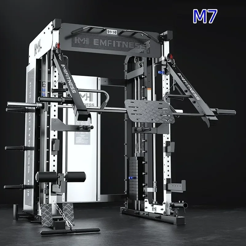 Smith-Machine de gymnastique multifonctionnelle avec câble croisé, équipement de fitness, rack de squat électrique, série M8, commercial, maison