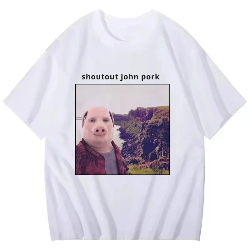 

Casual Gothic T-shirt John Pork Is Calling Answer Call Phone Shirt Men Women Funny Summer Tees Tops Tshirt Streetwear Clothes