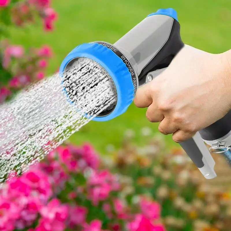 Water Hose Nozzle Heavy Duty Hand Metal Sprayer Adjustable Hose Head Attachment Outdoor Garden Pipe Nozzle For Watering Plants