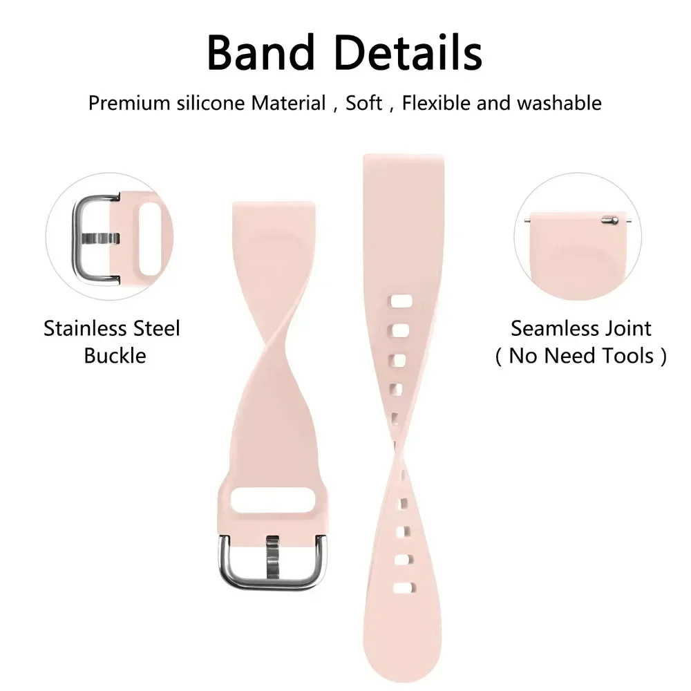 20mm Uhrenarmband für Garmin Venu SQ / SQ2 / Music Band Smartwatch Silikon-Armband für Xiaomi Haylou LS02 Uhrenarmband – Detail 8