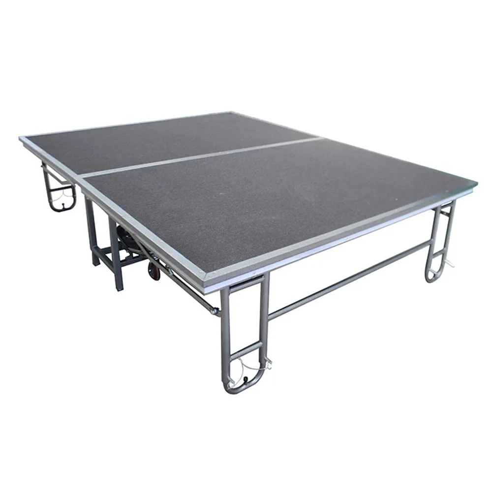 Quick-loading Event Iron Stage Durable Steel Folding Stage Metal Mobile Stage