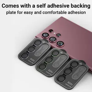 Bilashmart Camera Lens Protector Samsung Galaxy S24 Ultra S22 Lens Cover Tempered Glass Samsung S23 Plus 5G Lens Protective Glass Film