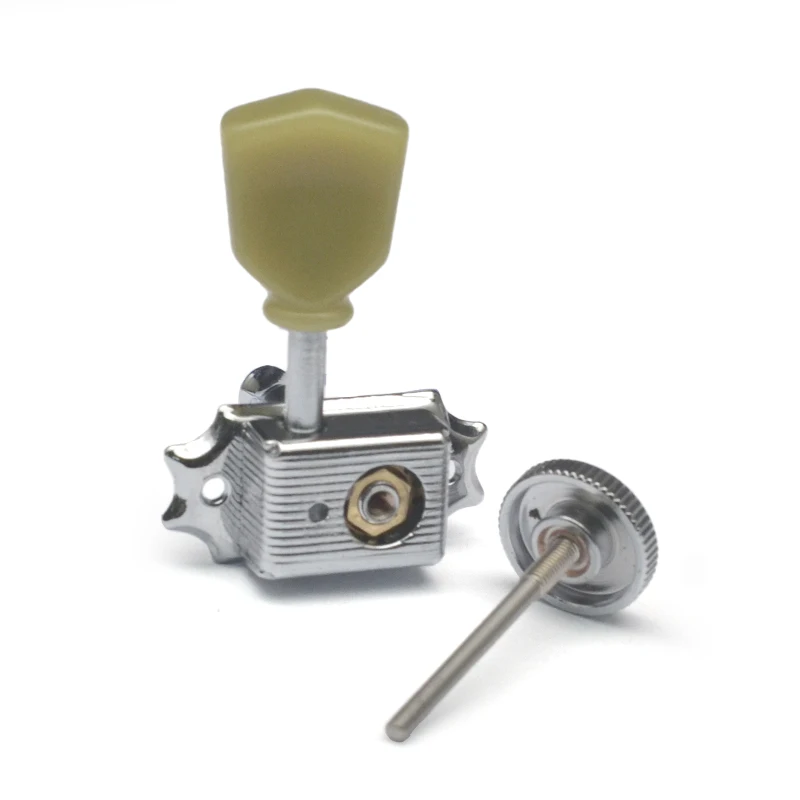 SAPHUE 3 + 3 رؤوس آلة الجيتار ذات الطراز العتيق بنسبة 1:15 سلسلة قفل فاخرة ضبط أوتاد المفاتيح المستقبلون مجموعة استبدال