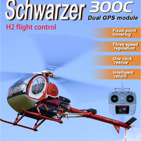 Schweizer Jczk 300C Helicopter Hughes All Metal High Simulation Model Aircraft Align 470L with H2 Flight Control