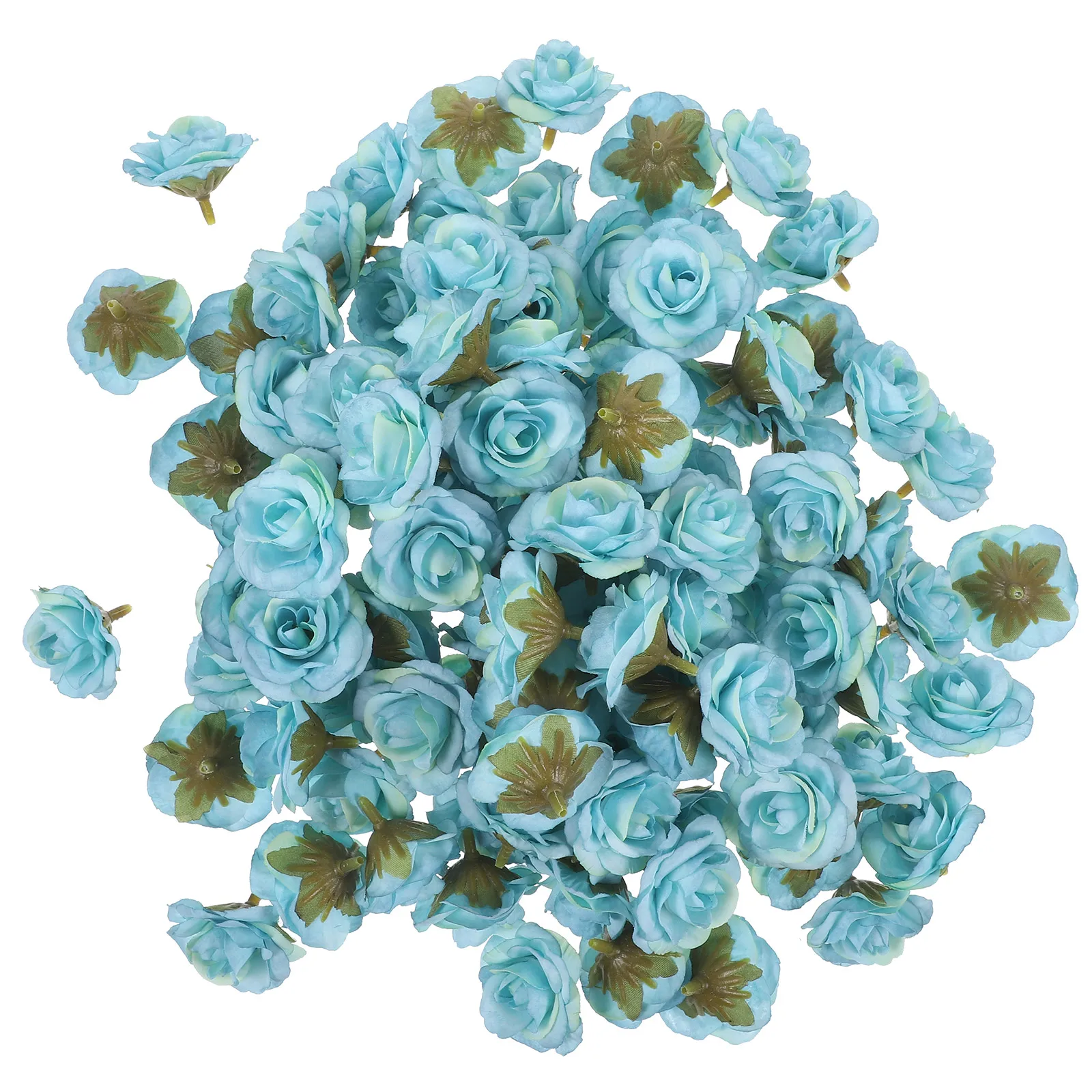 

100pcs Simulation Rose Heads Artificial Flower Decor For Wedding Party Crafts Mini Faux Roses Bulk Decorative Flower Heads