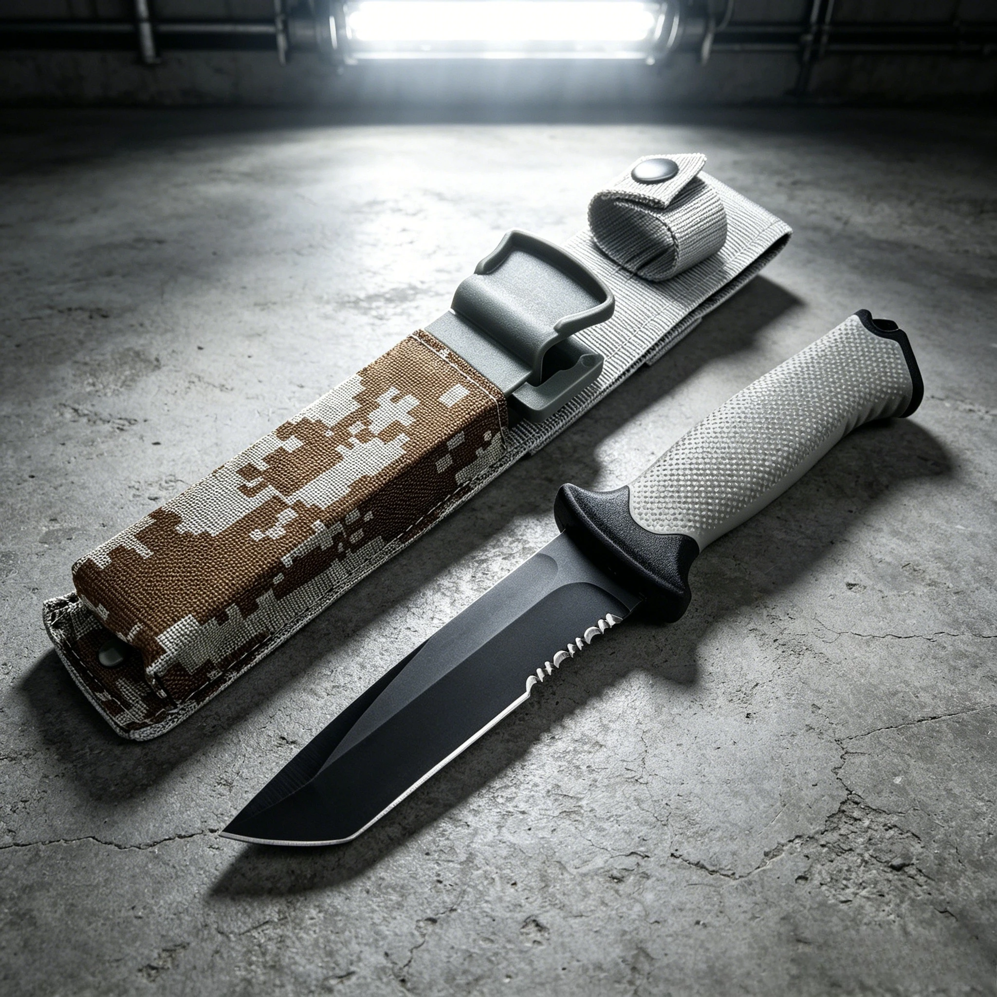 Outd Everyday Carryoor Fixed-Blade Knife – 8Cr13MoV Steel, Non-Slip Rubber Handle – Great for Camping, Fishing EDC Tool