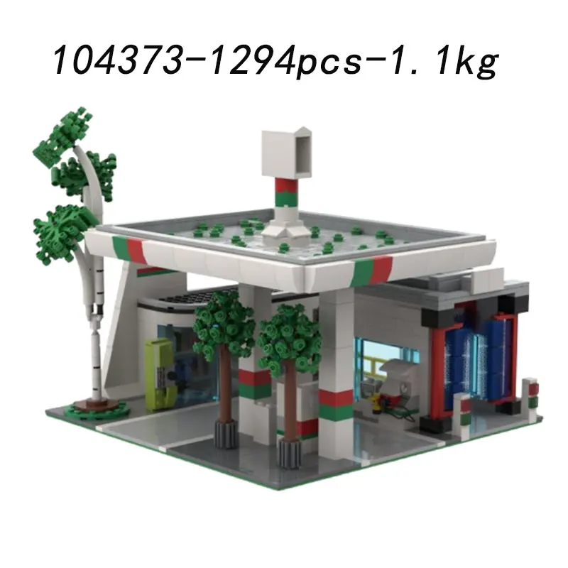 Spot MOC-104373 1294pcs Modern Architecture DIY Small Particle Assembly Building Blocks Educational Toy Model Gift Set Ornaments