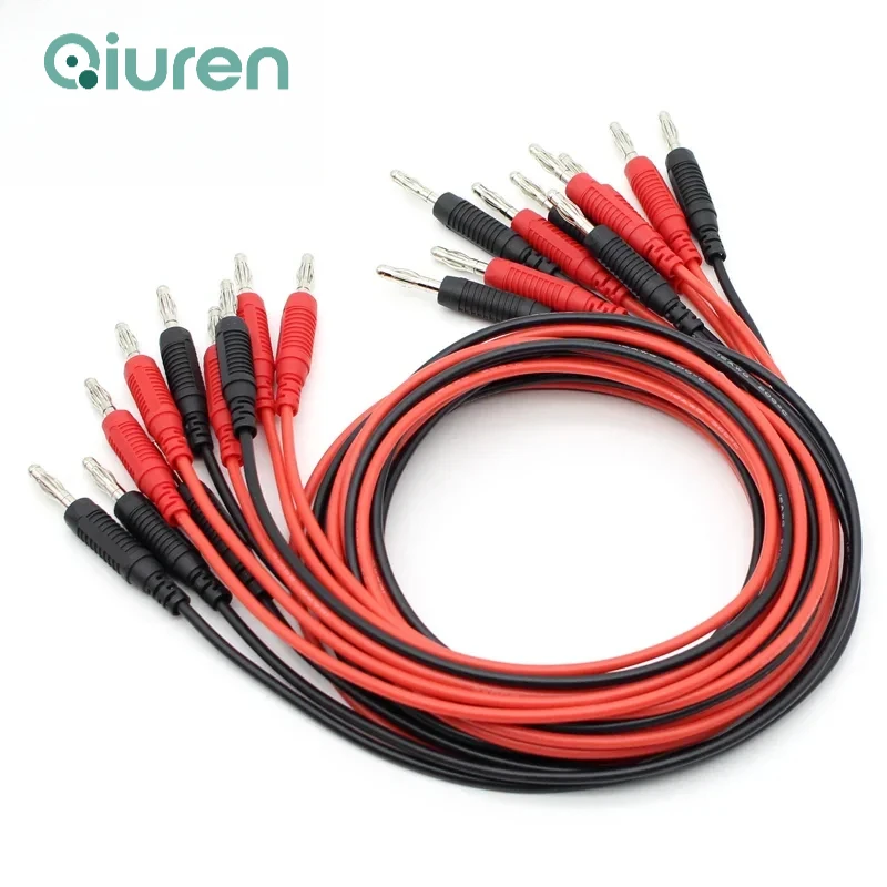TL200 High Quality 16AWG flexible silicone Wire 4mm banana Plug Patch Cord Test Lead