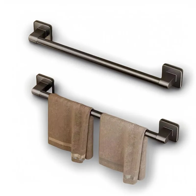 

1PC Towel Rack, Bathroom Perforated Suction Cup, Wall Mounted Storage Rack, Toilet Storage, Bathroom Towel Rod